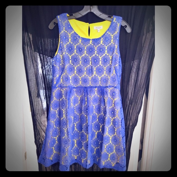 Meetu Magic Royal Flower Belted Dress - Picture 1 of 4